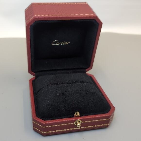 Cartier Jewelry Ring Case Box Red - Picture 1 of 9